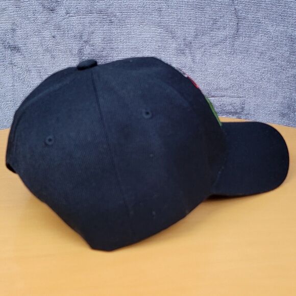 Embroidered Shut Up & Fish Fishing Hat Black Adjustable Hook & Loop Trucker Cap - Picture 6 of 16